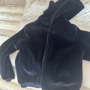 Women's Cozy Black Teddy Jacket